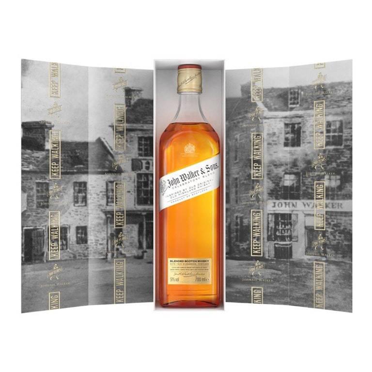 WHISKY JOHNNIE WALKER CELEBRATORY BLEND (1 pz) AGED 12 YEARS-ASTUCCIATO 70CL.